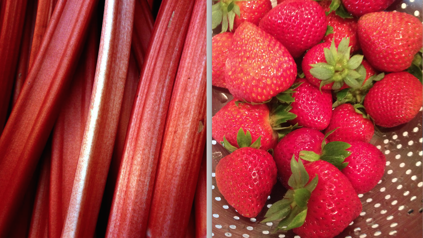 rhubarb and straw