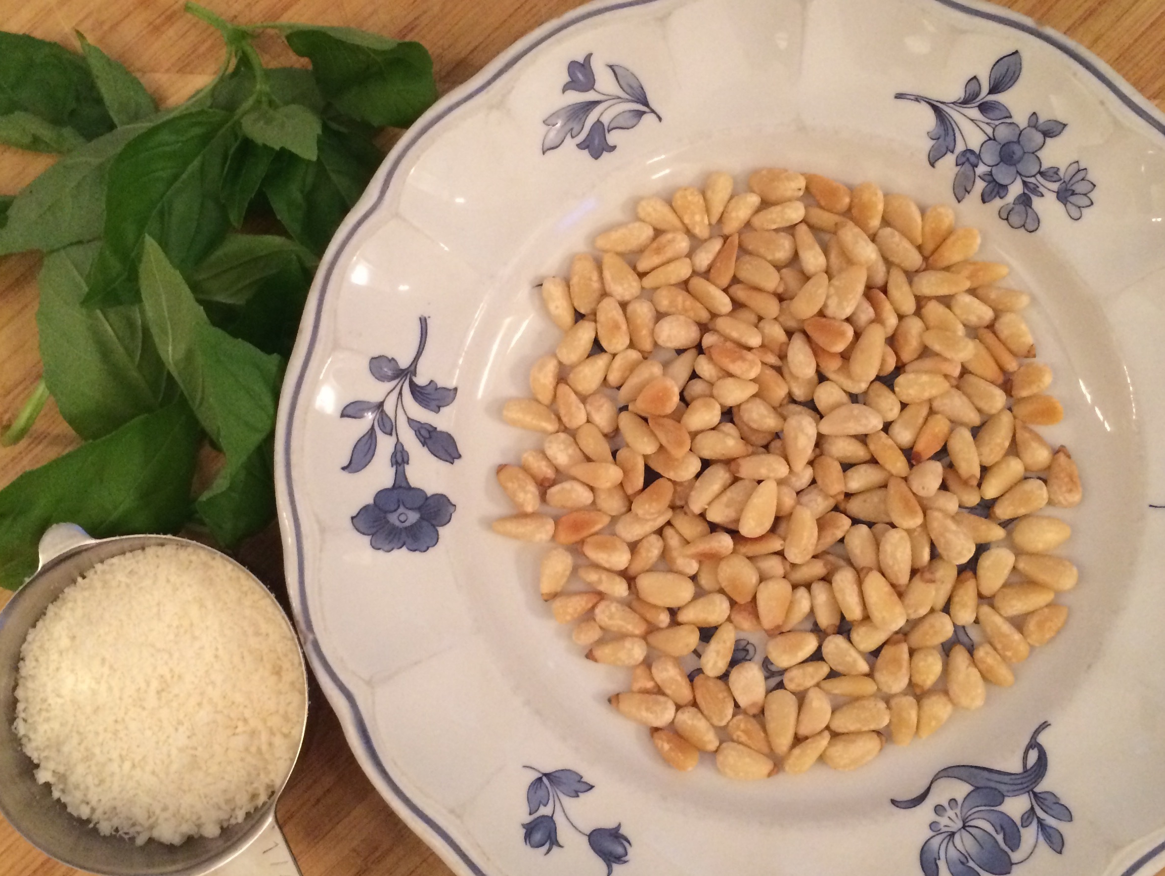 Basil, Pinenuts,Parm Crop