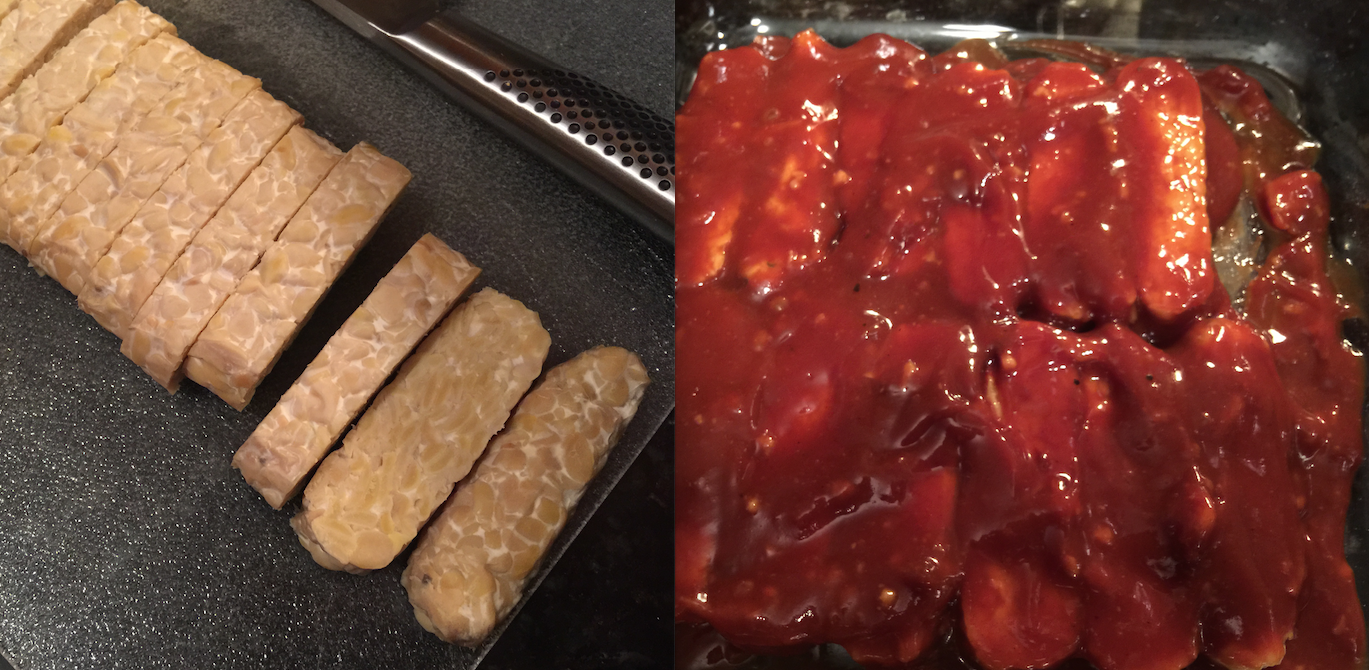 Tempeh and w:sauce