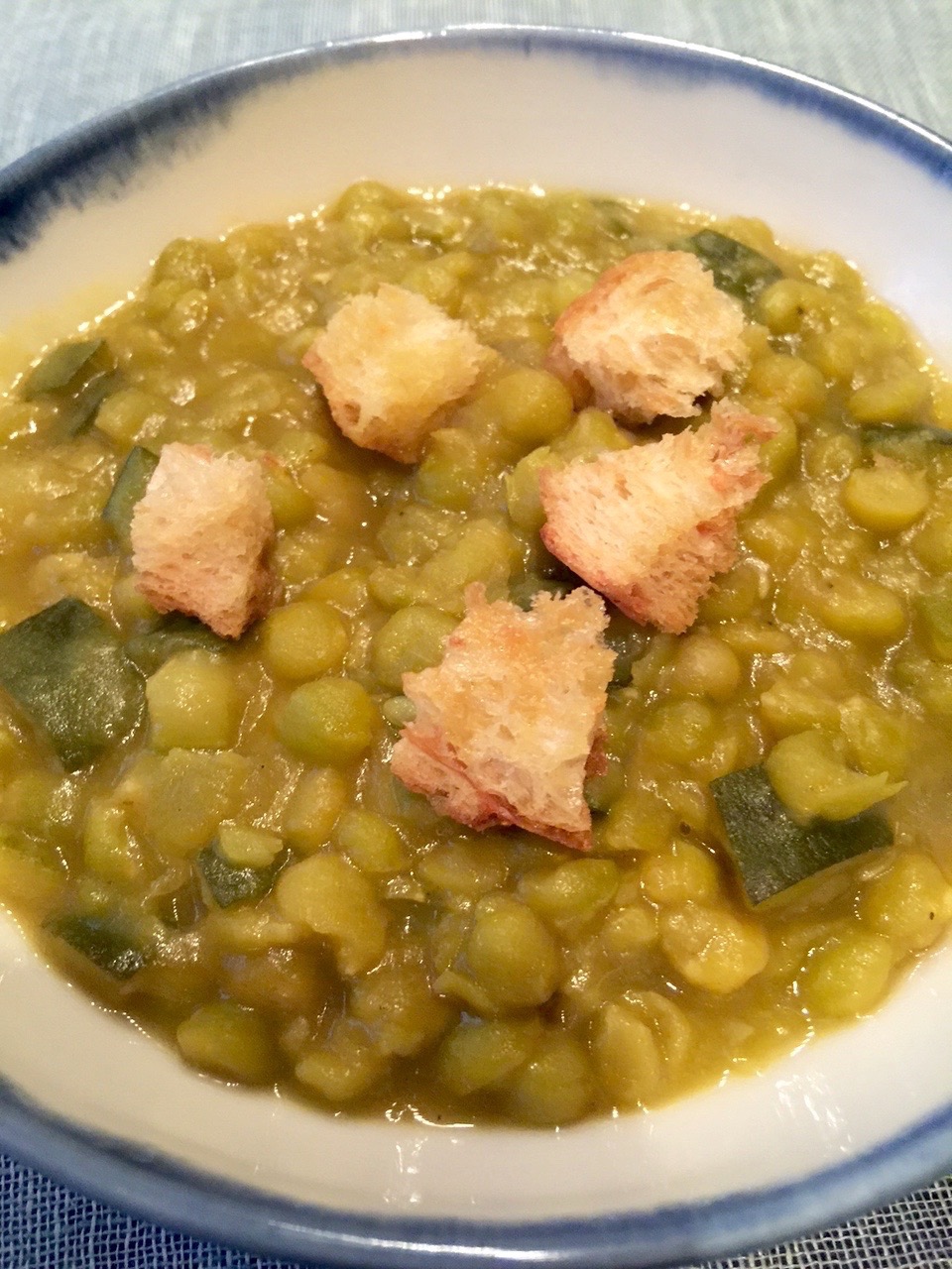 Better first plated split pea soup