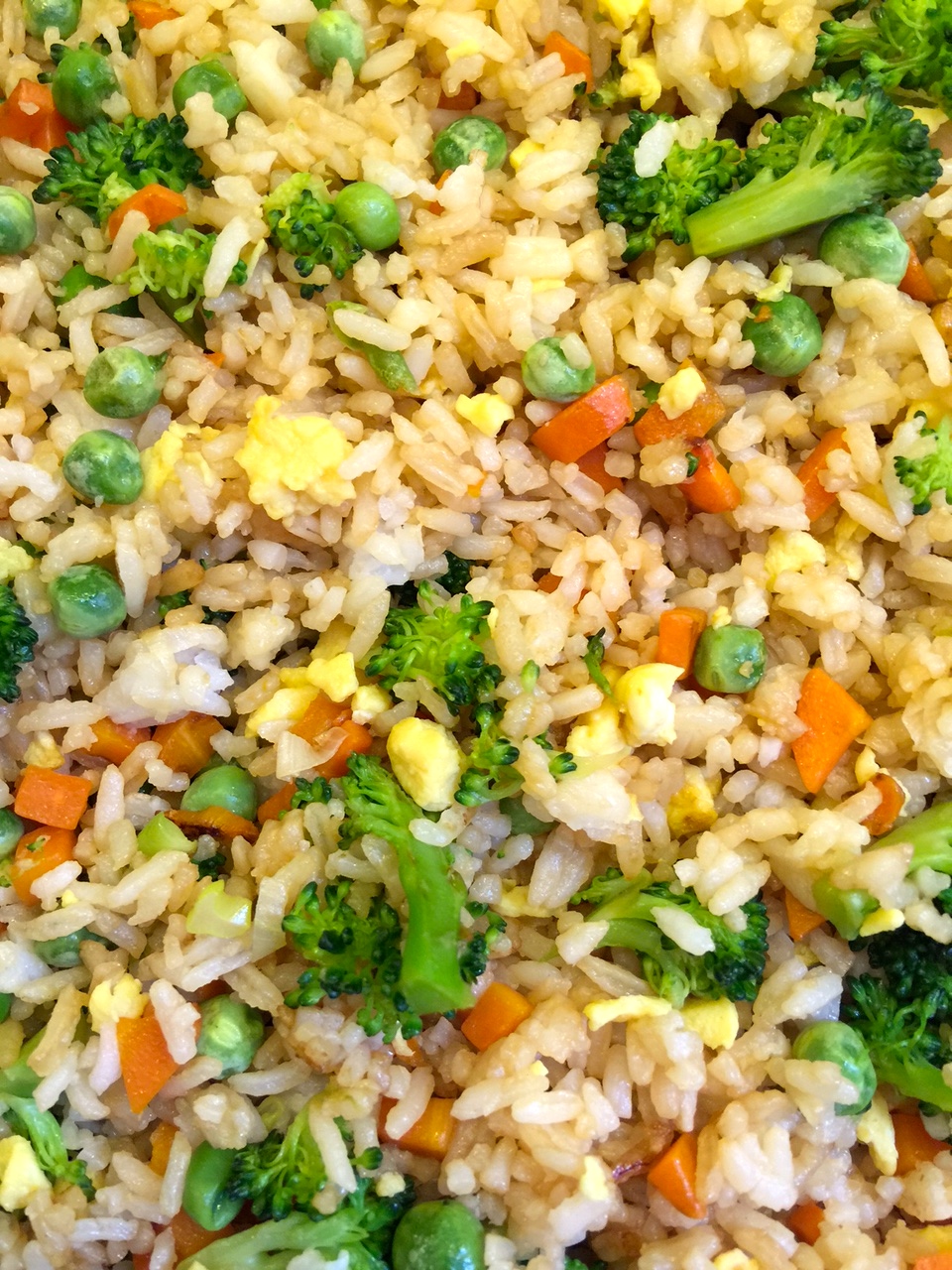 fried rice. all ingredients in skillit