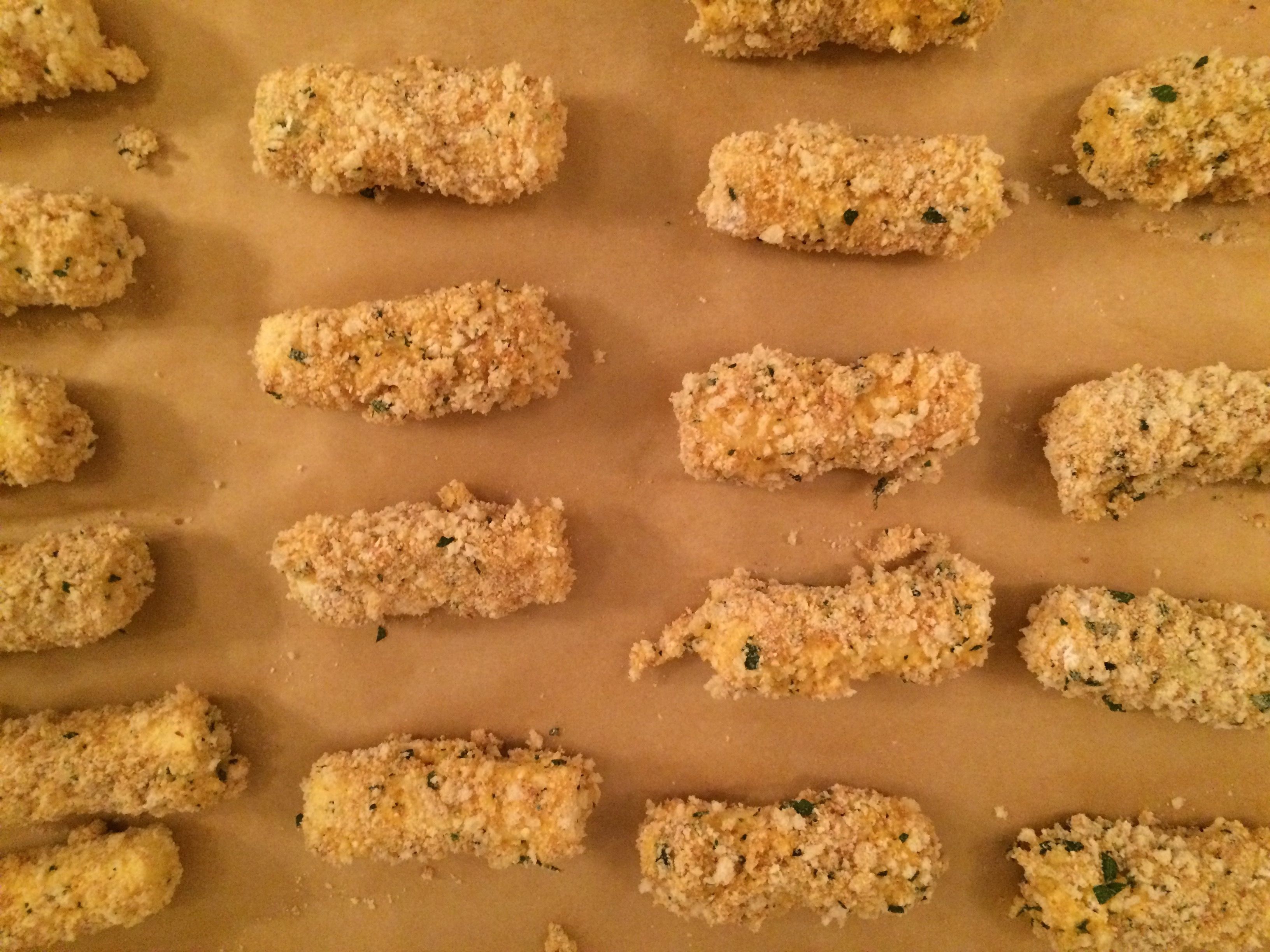 mozzarella sticks uncooked