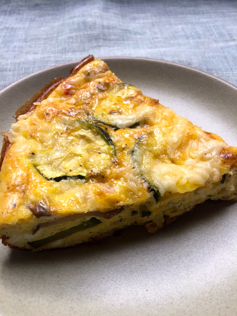 Zucchini, Mushroom, Pepper, and Gruyere Frittata - The Pollan Family